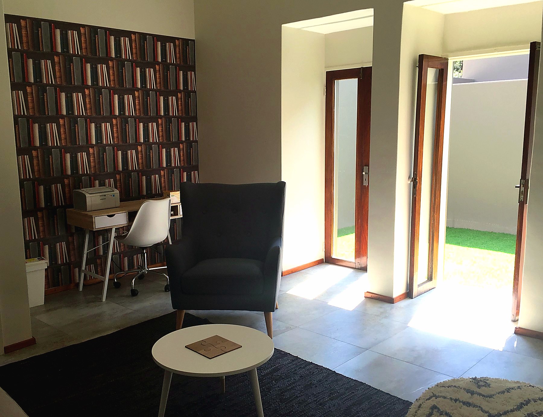 Therapy room seating and professional room detail